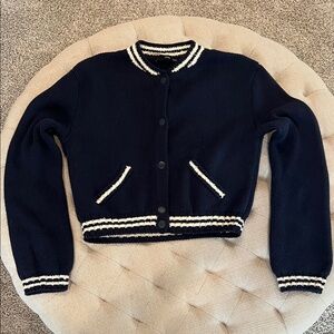 EUC Mango varsity cardigan sweater xs